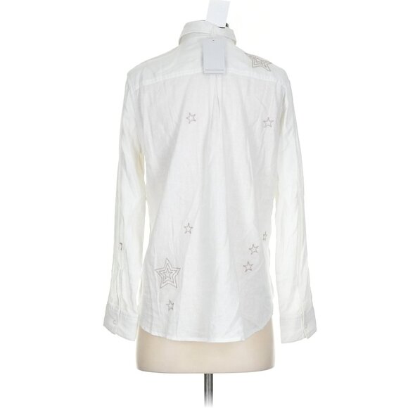 Rails Charli Shirt – Metallic Stars NWT Size S Small White Gold Thread Embroider - Picture 3 of 6
